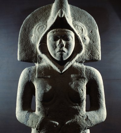 Scultura della dea della fertilità, da Tepetzintla, Messico da Huaxtec
